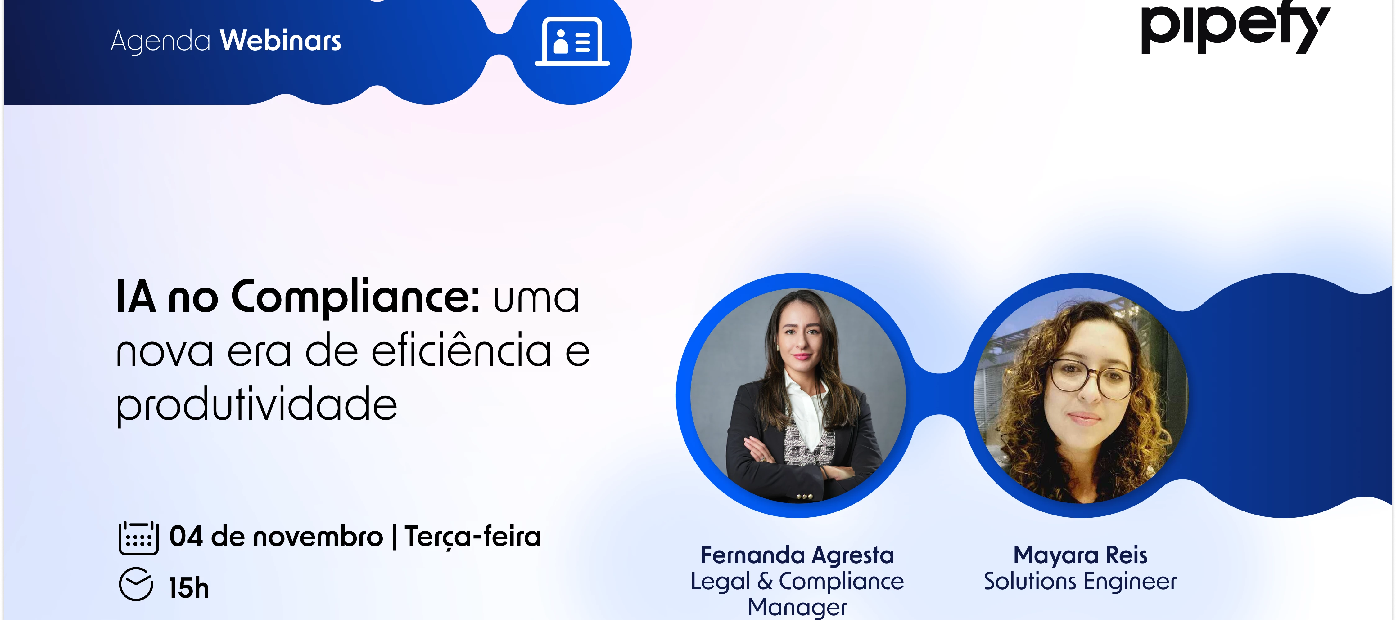 IA no Compliance: uma nova era de eficiência e produtividade — Pipefy event banner