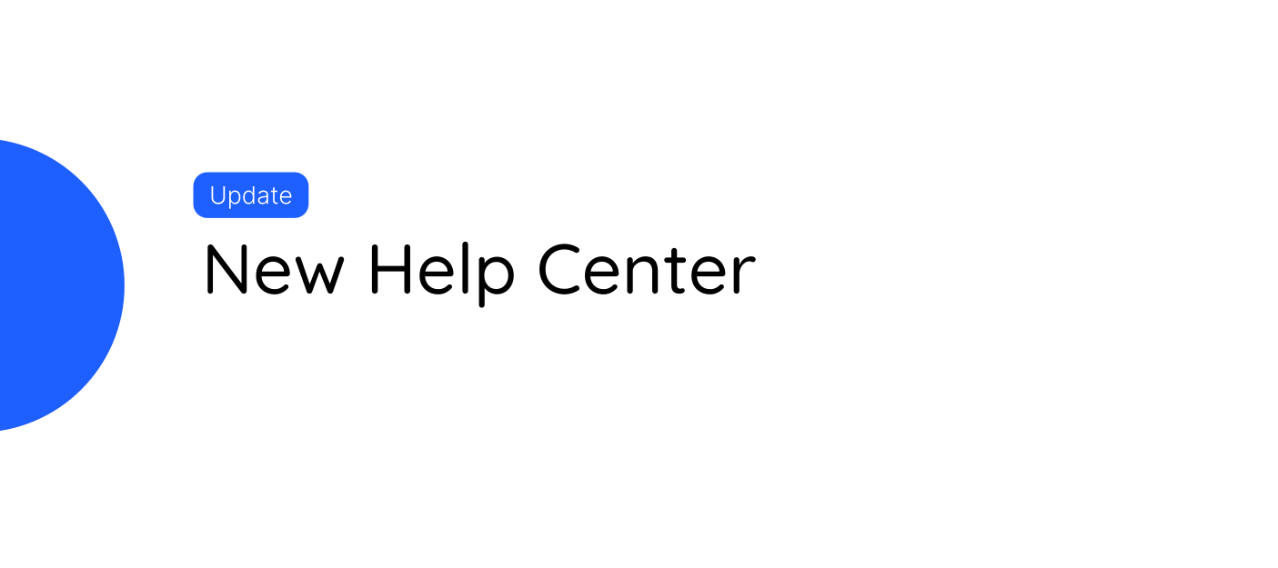 New Help Center