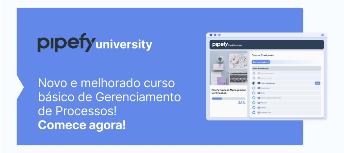 Novo Curso Básico de Gerenciamento de Processos!