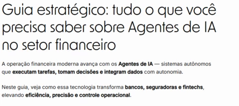 Como líderes financeiros estão usando Agentes de IA para transformar suas operações? 💰🤖