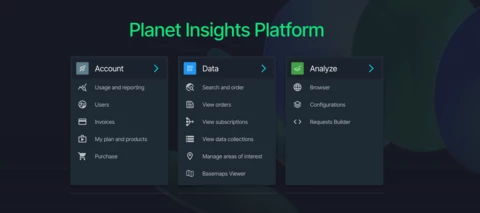 Planet Insights Platform Web Application