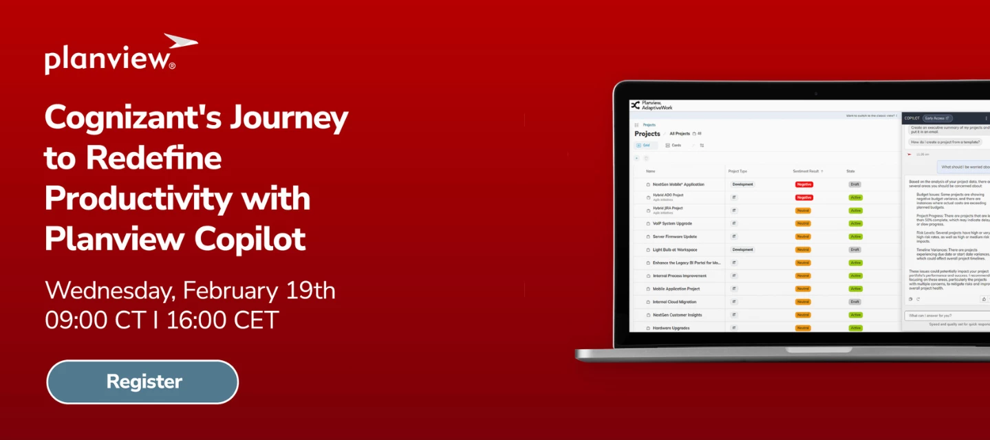 Cognizant's Journey to Redefine Productivity with Planview Copilot ...