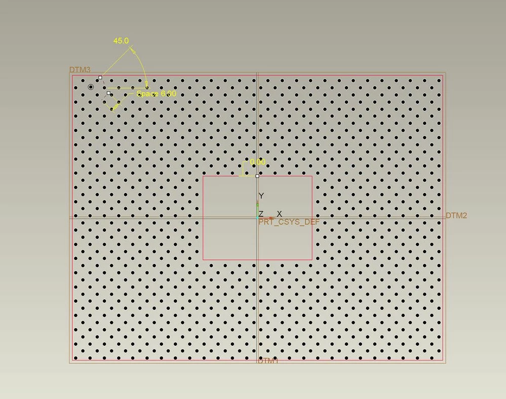 FIll pattern with an internal boundary