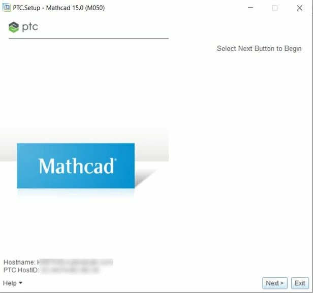 This wiil boot up the Mathcad Installer. Select #Next