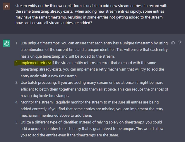 Thingworx - 2023-02-10 - ChatGPT response to duplicate stream entry issue3.PNG
