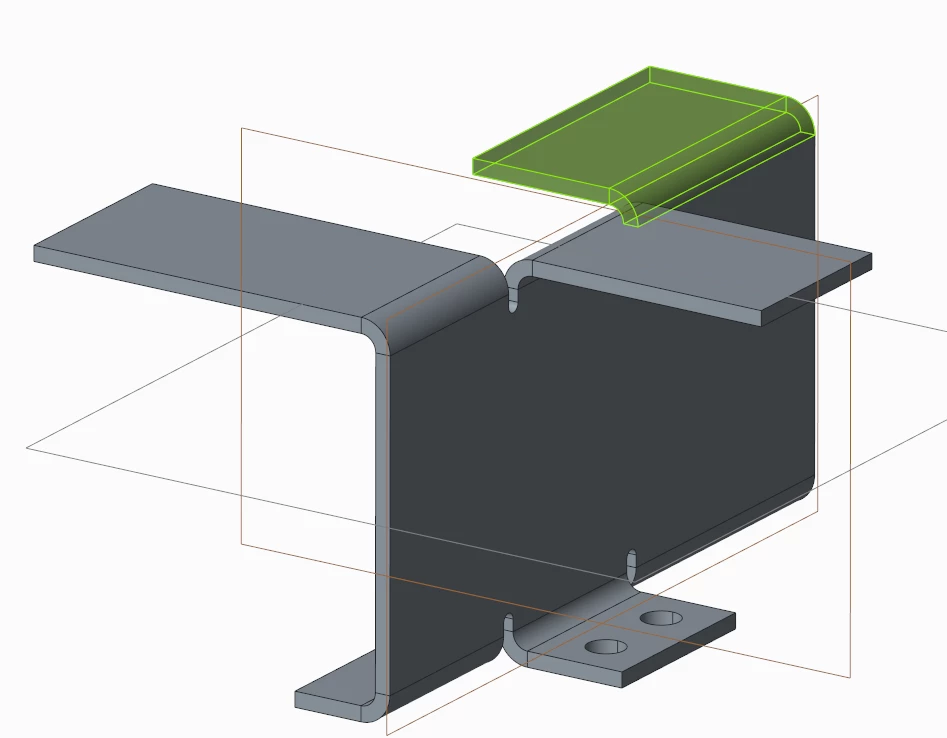 4 - manually created a second set of flanges