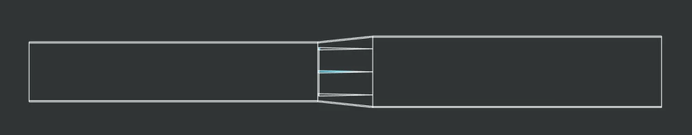 Side view with extension tube for CFD analysis