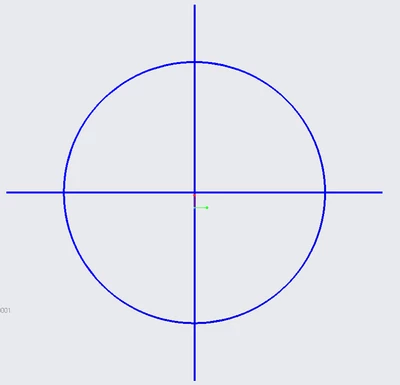 Axial view of planes X Y and the cylinder
