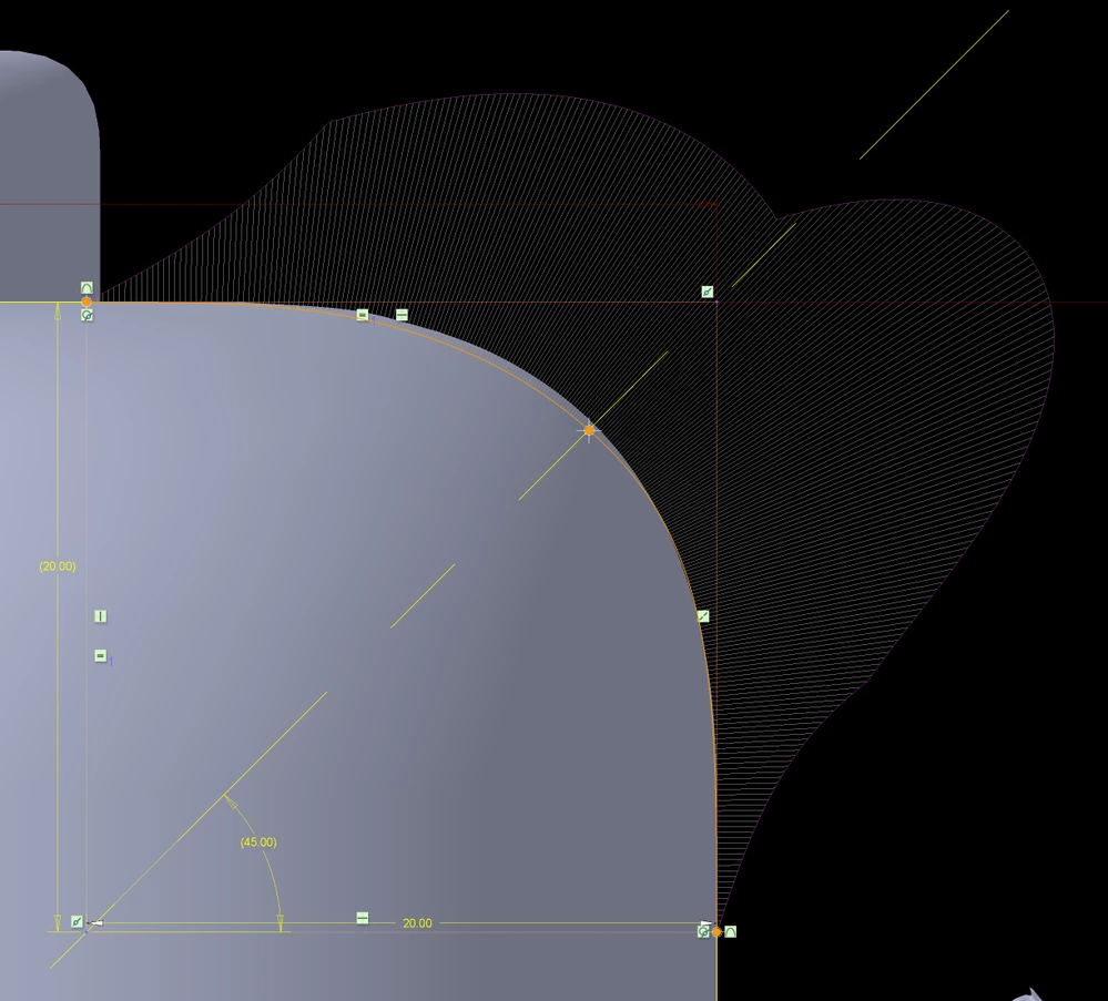 "simple" curvature continuous spline round