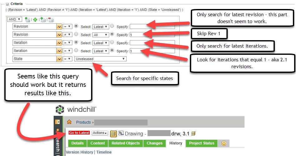 Windchill - Search for Accidental Revisions.png