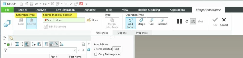 Part relative position control