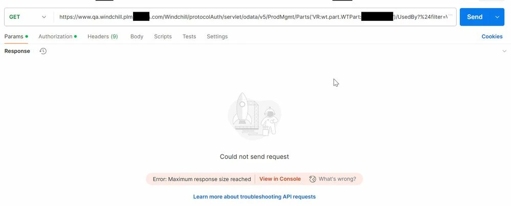API response when ptc.search.latestversion=true is not added