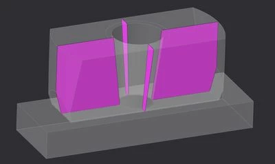 Spit Using Volume Regions