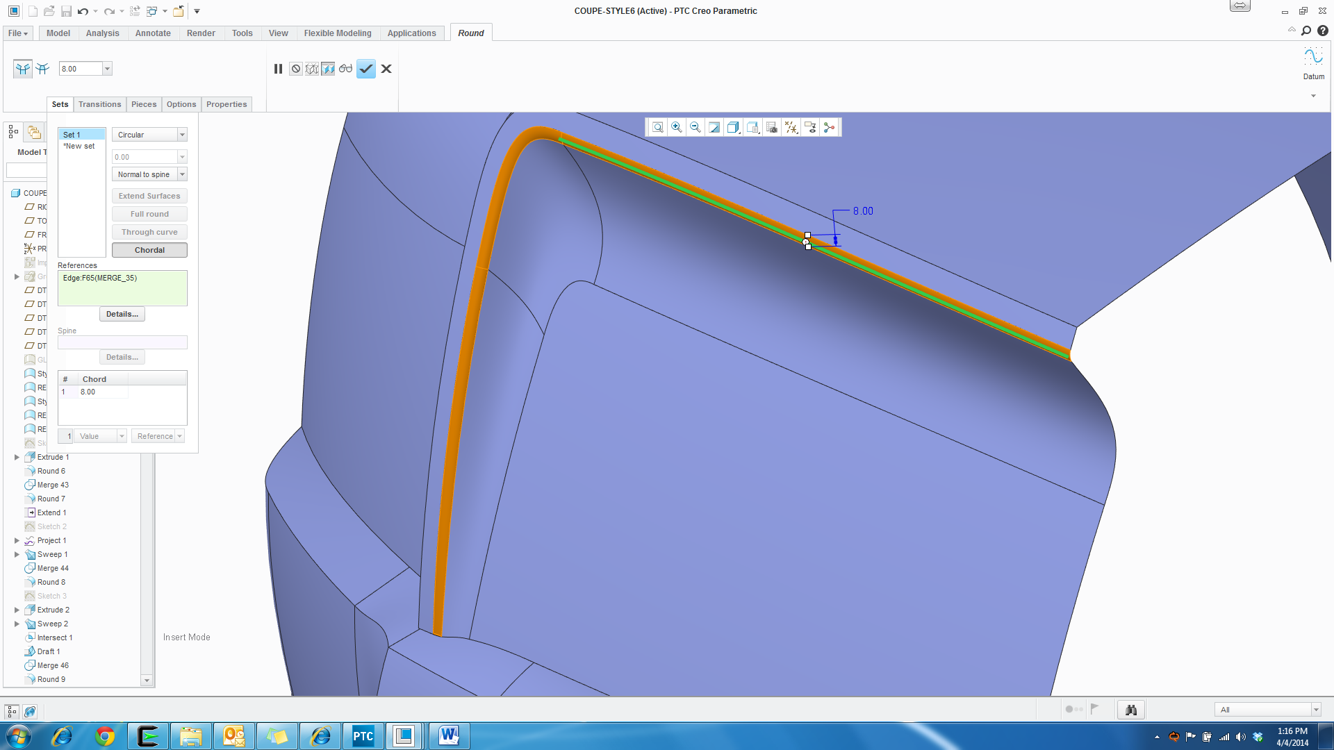PTC Creo Parametric - Chordal-Round.png