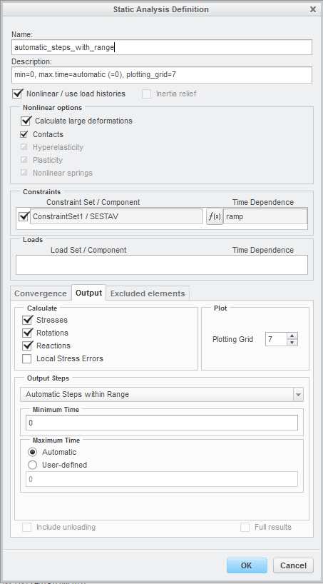 LDA: static analysis with more than one output step used for ...