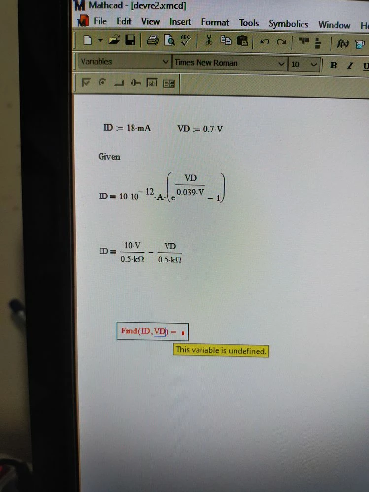 Screenshot and error that I implemented