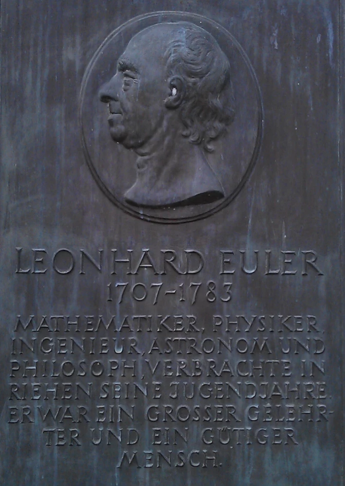 Рис. 27.5. Мемориальная доска Эйлера вблизи Базеля