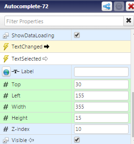 Autocomplete widget width and height modification is not able to modify ...