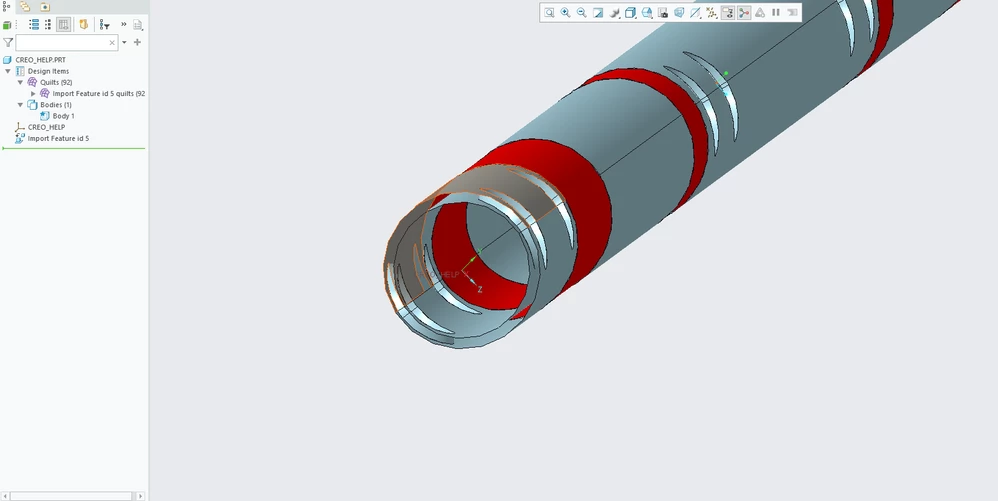 hollowish tube