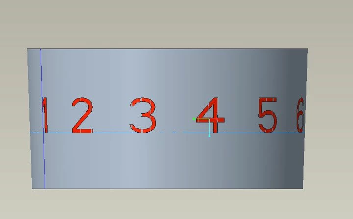 Spinal bend used to "wrap" planar surface of text