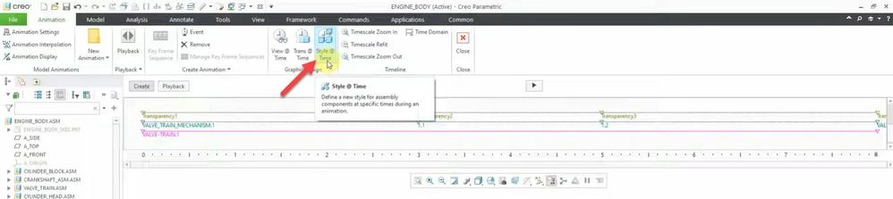 Alter style state within animation