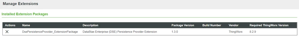 DSE Extension Imported