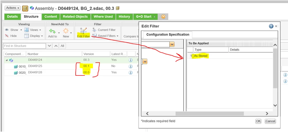 Wrong iteration display filter is already set
