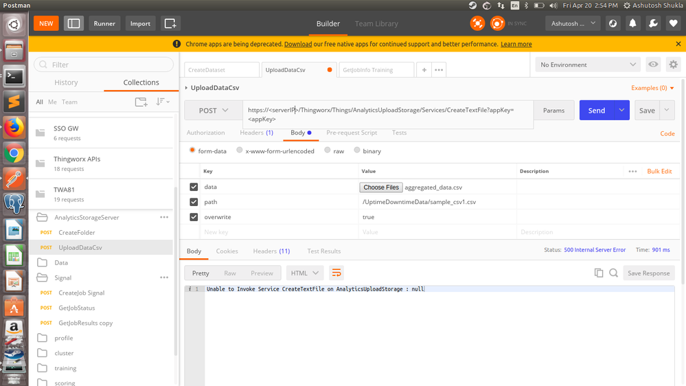 Upload CSV REST call Upload CSV REST call