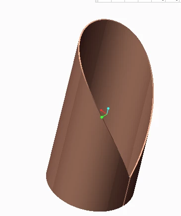 p2 part modeling curve shape according this part