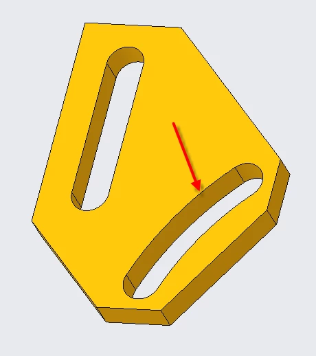 This is the arc shaped groove