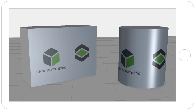 decals from CREO Parametric texture