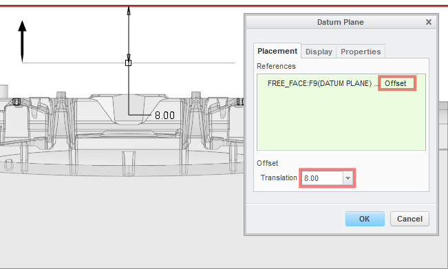 Set offset value