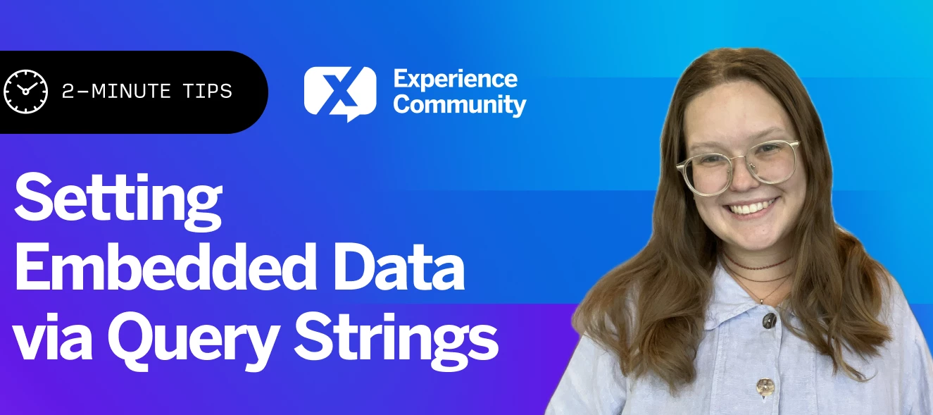 🕑 Setting Embedded Data with Query Strings| 2-Minute Tips | August 05th ...