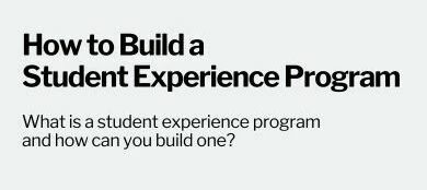 Webinar Invite: How to Build a Student Experience Program