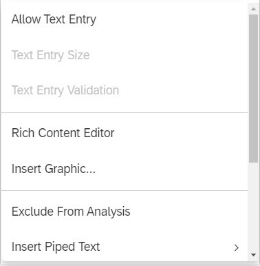 Text Entry Question
