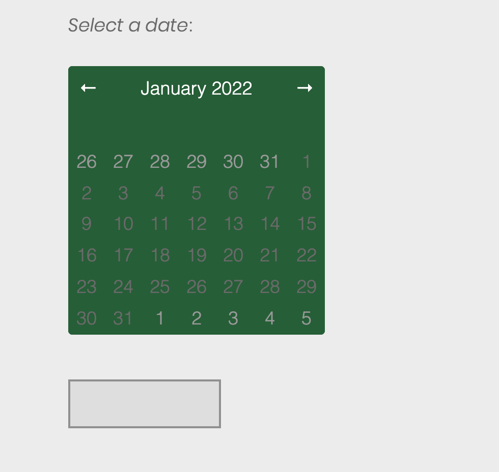 Modify calendar picker colors? XM Community