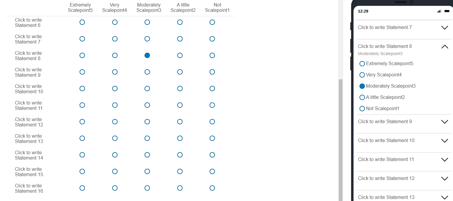 How to pin the scale points at the top of the page? | XM Community