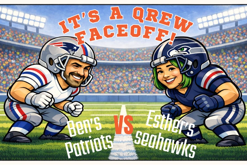 Bragging Rights on The Line: Qrew Super Bowl Picks
