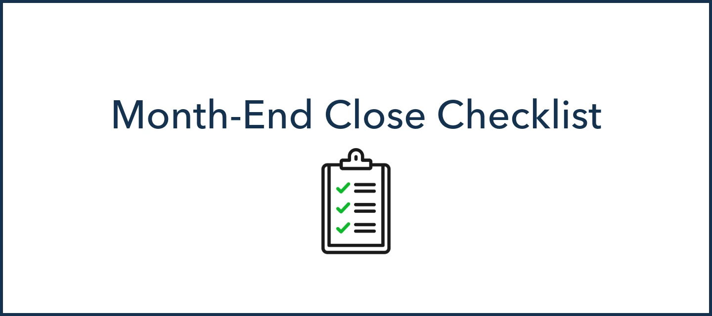Month-End Close Checklist