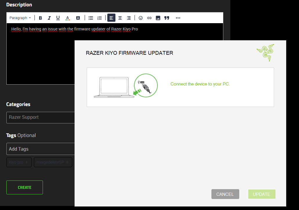 Razer Kiyo Pro Firmware Updater