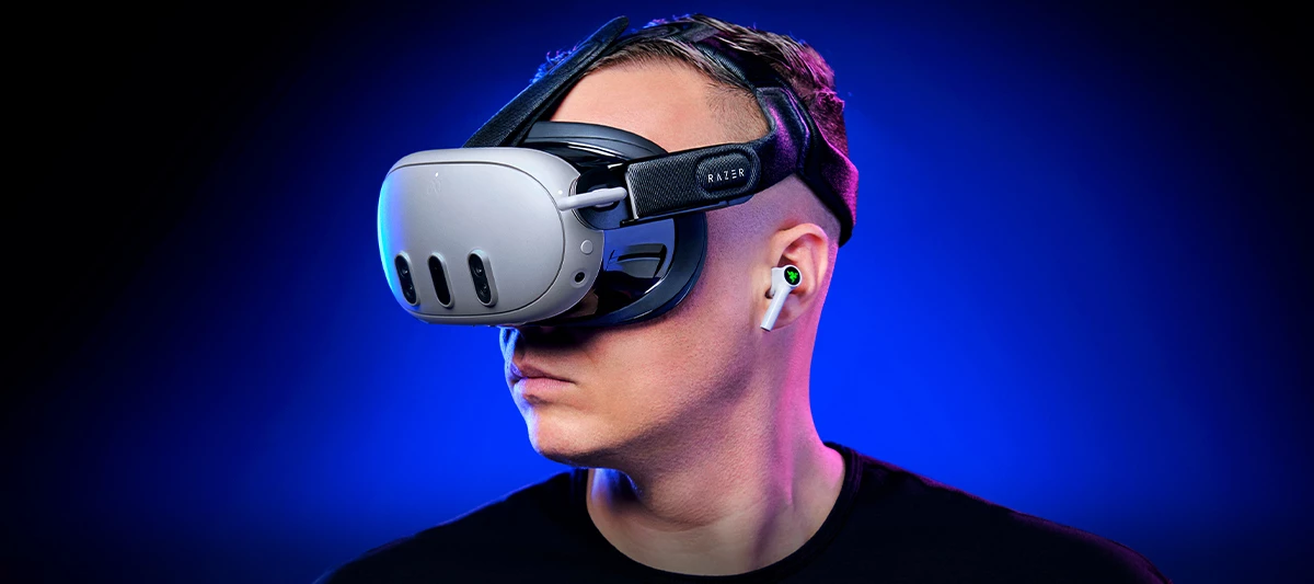 RAZER FACIAL INTERFACE AND ADJUSTABLE HEAD STRAP SYSTEM FOR META QUEST ...