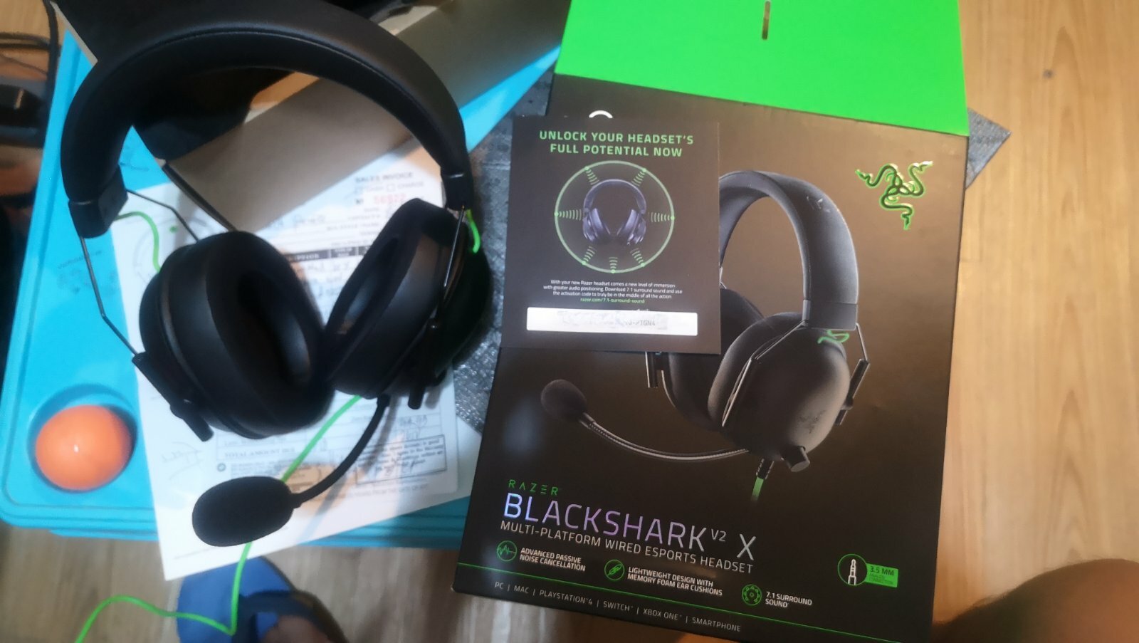 Activation code for 7.1 surround sound is unreadable. | Razer Insider