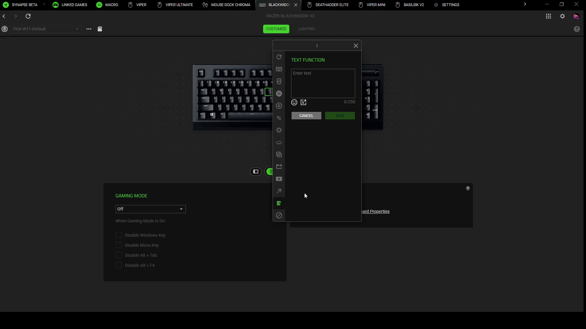 [Synapse] Text function emojis not working properly Razer Insider