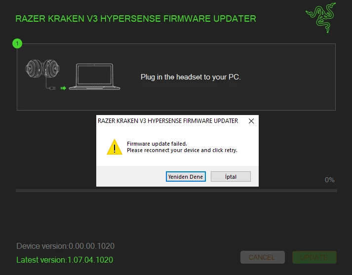 Razer Kraken V3 Hypersense Low Sound / Crackling Static sounds
