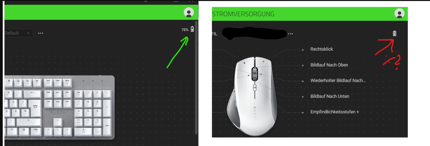 No loading status for my Razer pro click Razer Insider