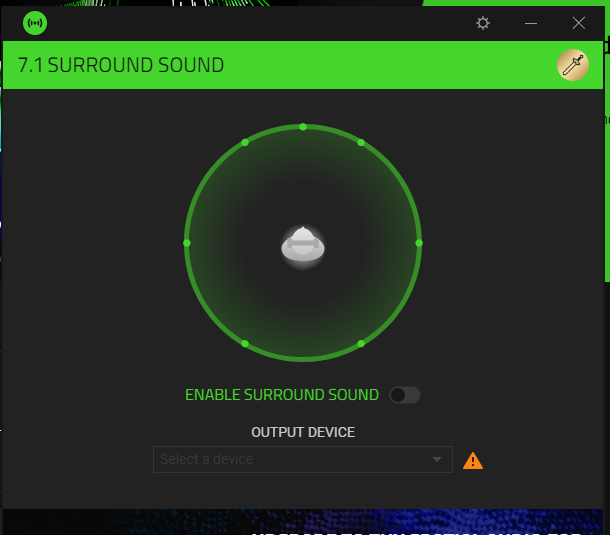 7 1 slider wont enable razer insider