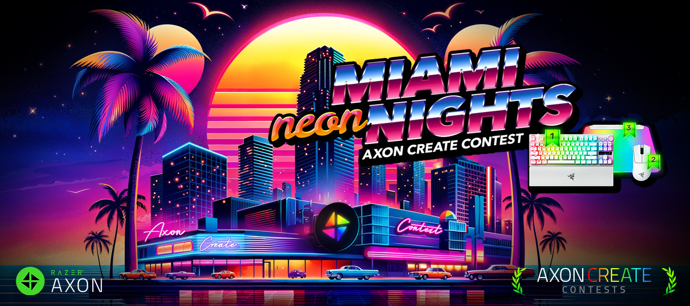 Miami Neon Lights Axon Create Contest