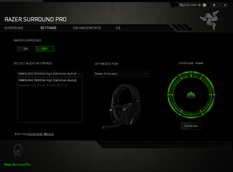 Razer kraken ultimate cheap settings