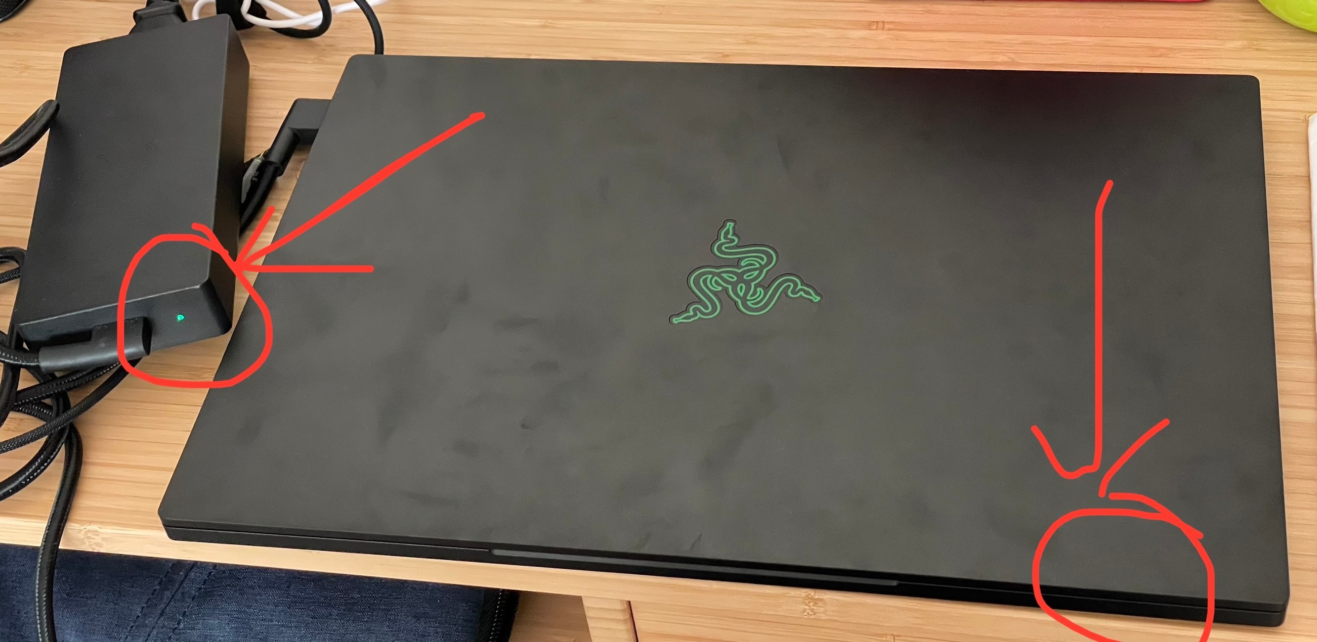 Plugged in, Not Charging Razer Insider