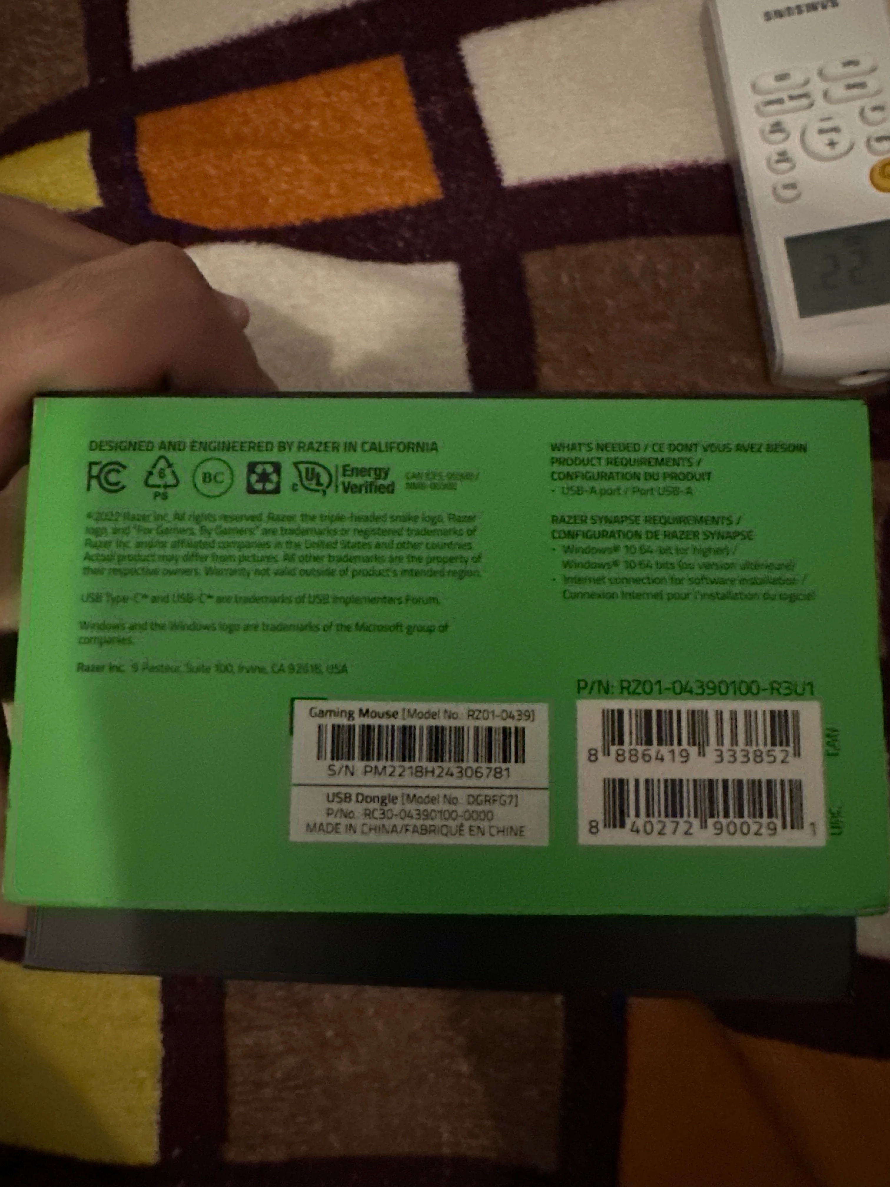thumbnail image 2 of Razer Viper V2 Pro Gaming Mouse USB Dongle – Original, Open Box 2 of 5